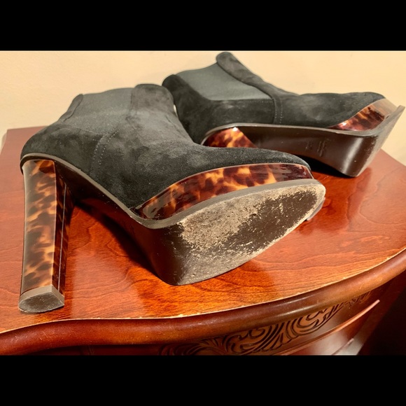 Ralph Lauren Purple Label Black Suede Boots - Picture 7 of 8